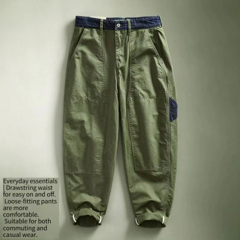 Men's Retro Work Pants Loose and Comfortable Suitable for Outdoor Cycling Hiking Camping Tourism Training Men's Home Pants