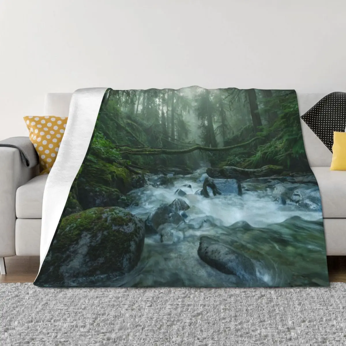 

Earth's Embrace Throw Blanket Sofa Quilt Furry Winter beds Blankets