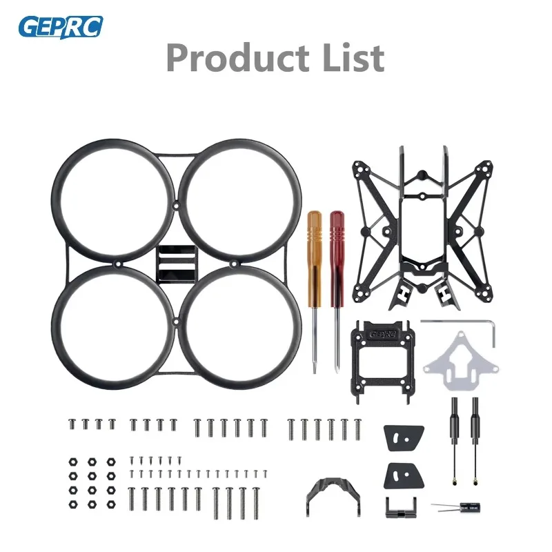GEPRC DarkStar20 GEP-DS20 2-inch Lightweight Cinewhoop Frame Kit 90mm Wheelbase O3 Link Analog Compatible for RC FPV Drone