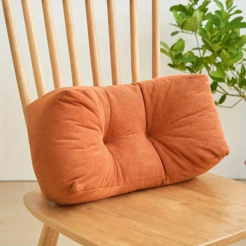 

Lumbar Pillow - Orange Color, 1PC for Comfort Support and Relaxation