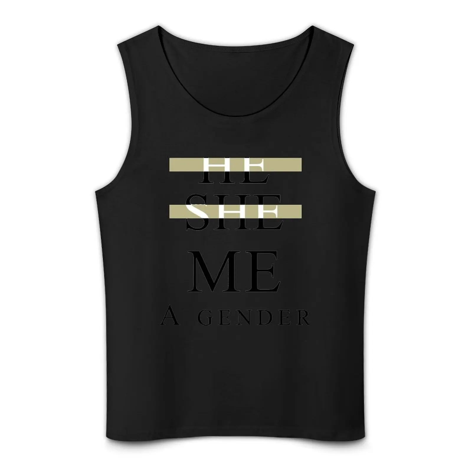 He She Me A Gender Tank Top clothing men anime