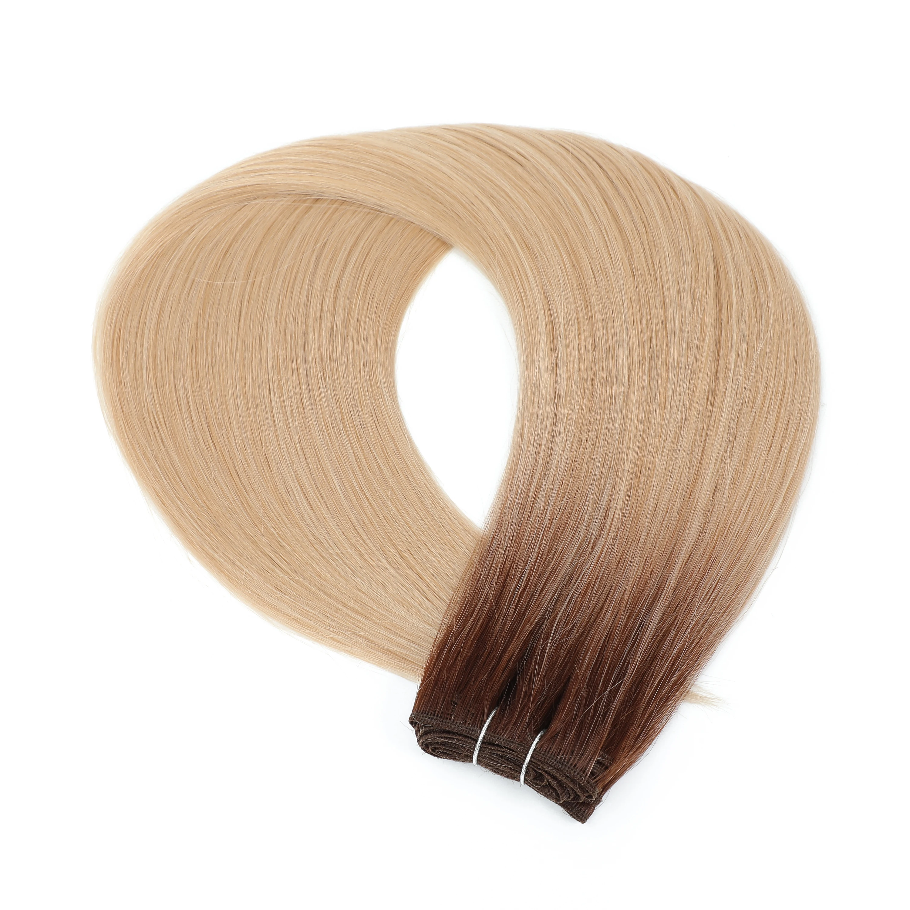 Blonde Straight Hair Bundles Extensions Ponytail Hair Weaving 70cm 80cm Synthetic Straight Hair Bundles Full to End