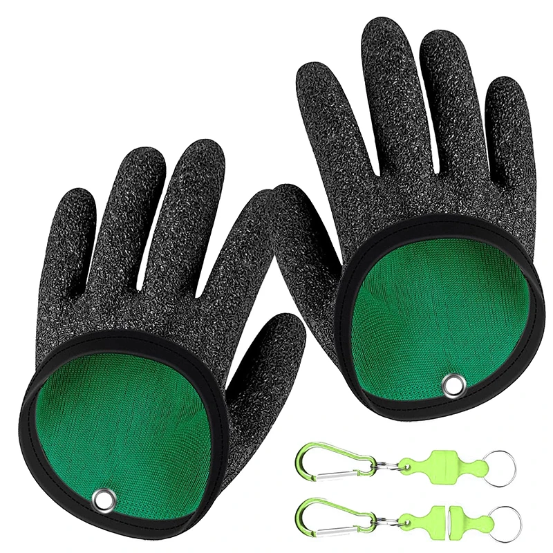 2 шт. рыболовные перчатки с магнитным высвобождением - профессиональные противоскользящие перчатки для ловли рыбы, устойчивые к проколам перчатки для зимней рыбалки для обработки