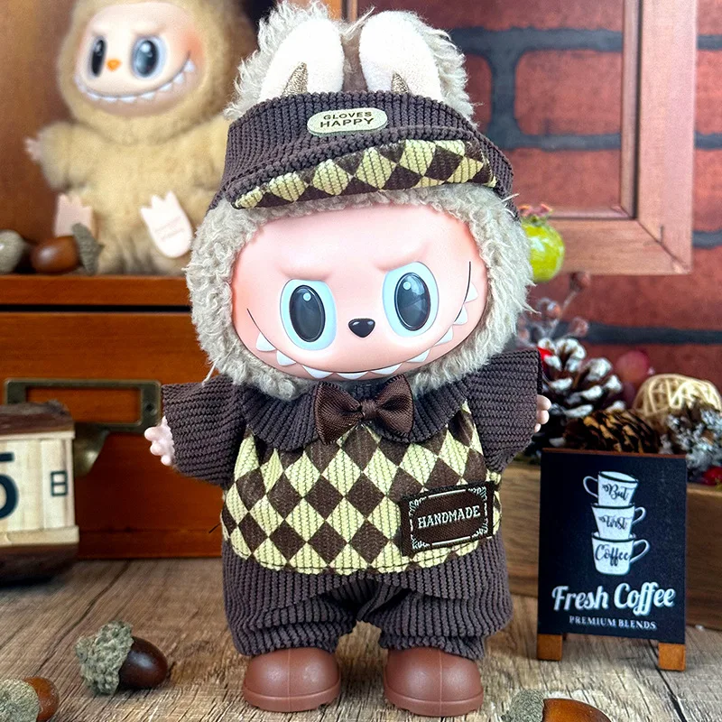 

17cm doll Labubu clothes casual sports, ladylike and versatile shapes
