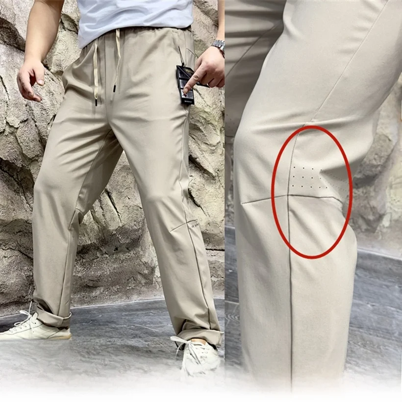 

Гобиприв! Настоятельно рекомендуется! Легкие быстросохнущие мужские повседневные брюки прямого кроя для весны и лета, новинка