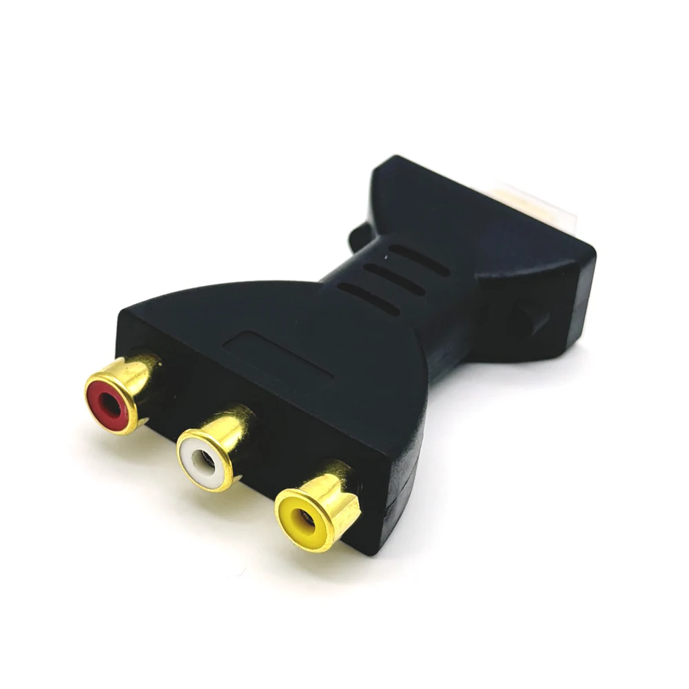 New High Quality Gold-plated HDMI-compatible to 3 RGB RCA Video Audio Adapter AV Component Converter