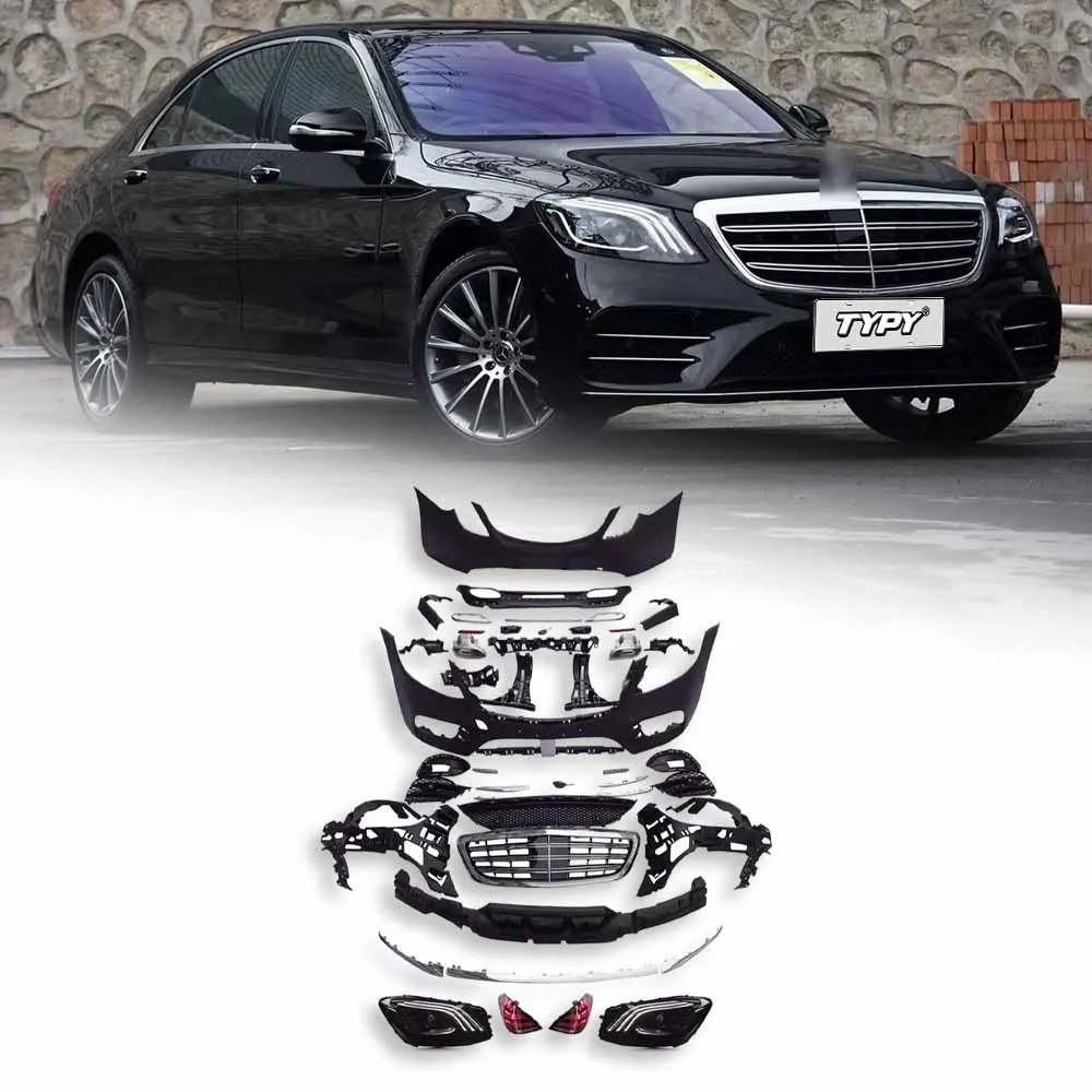 Body kit For Benz S-Class W222 Modified 2018 S450 Styles Body Kits Front and Rear Bumpers 1:1 Design