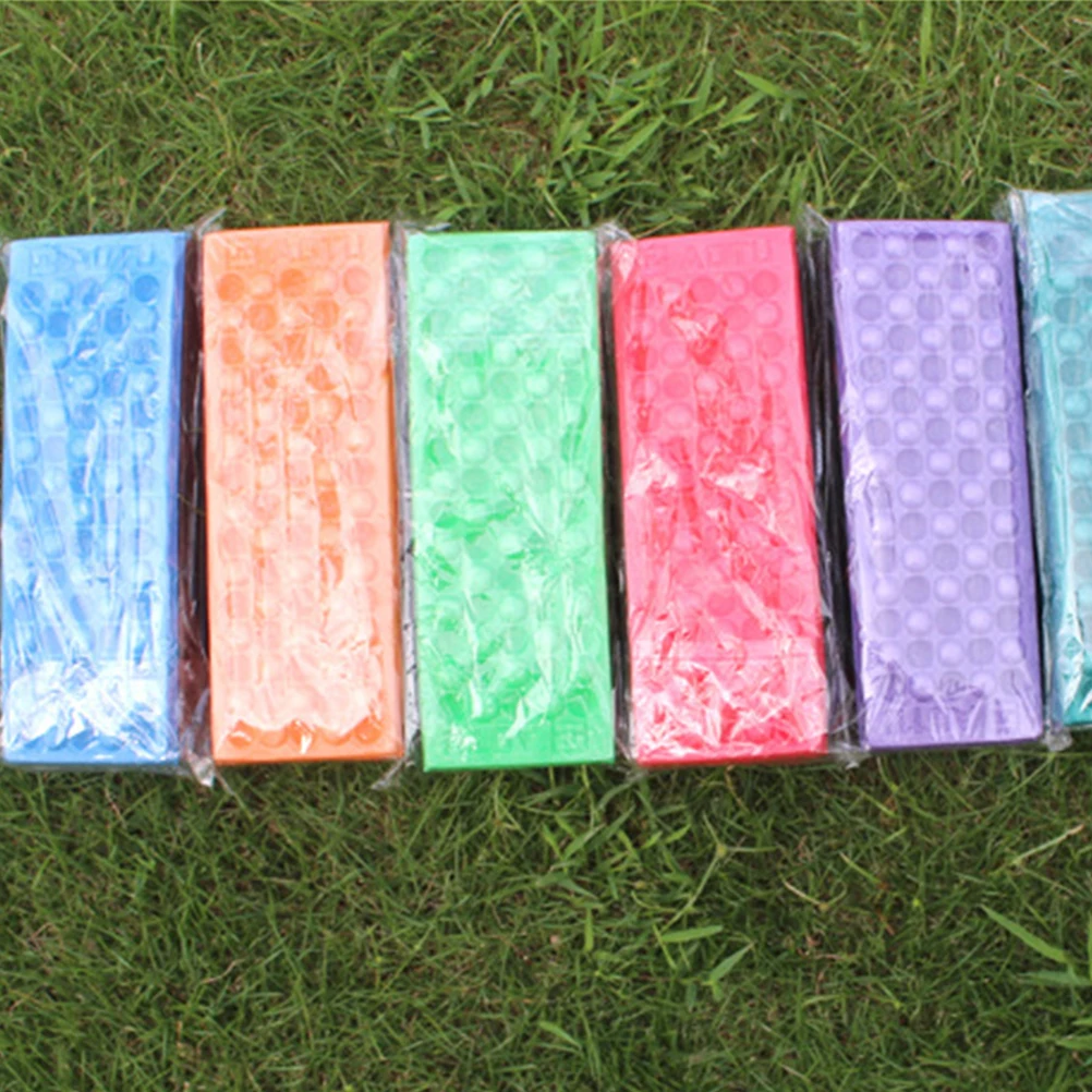 

4pcs Outdoor Waterproof Seat Mat Eva Foldable Massage Cushion Camping Picnic Beach Lightweight Portable Mat For Hiking Concerts