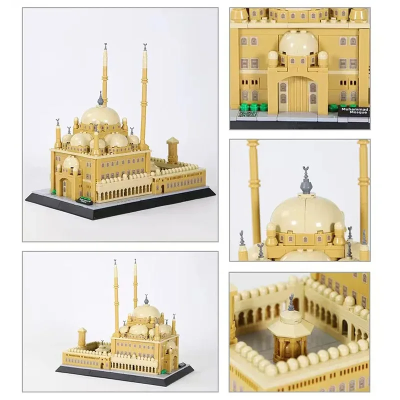 1346PCS Mexico Kukulkan Mayan Pyramid Kids Building Blocks Famous Architecture Assembled Model Puzzle Toys For Children Gifts