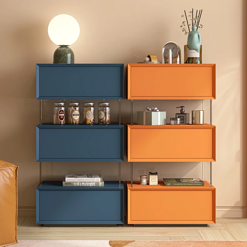 خزانة معلقة بثلاثة دلاء، تصميم إيطالي بسيط وحديث، خزانة بأدراج من الخشب الصلب، خزانة غرفة النوم