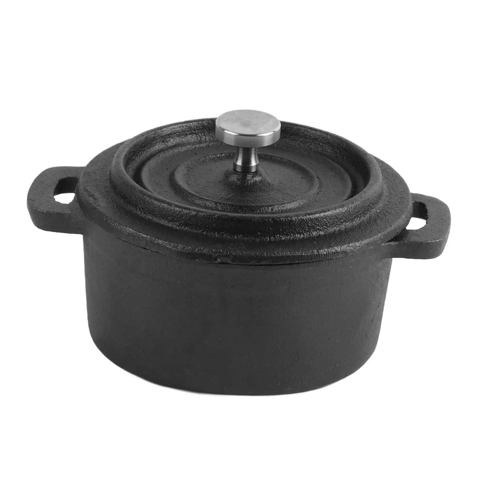 

Cast Iron Dutch Oven with Ergonomic Handle - Ideal for slow Cooking, for baking & for barbecue - Excellent Heat Distribution