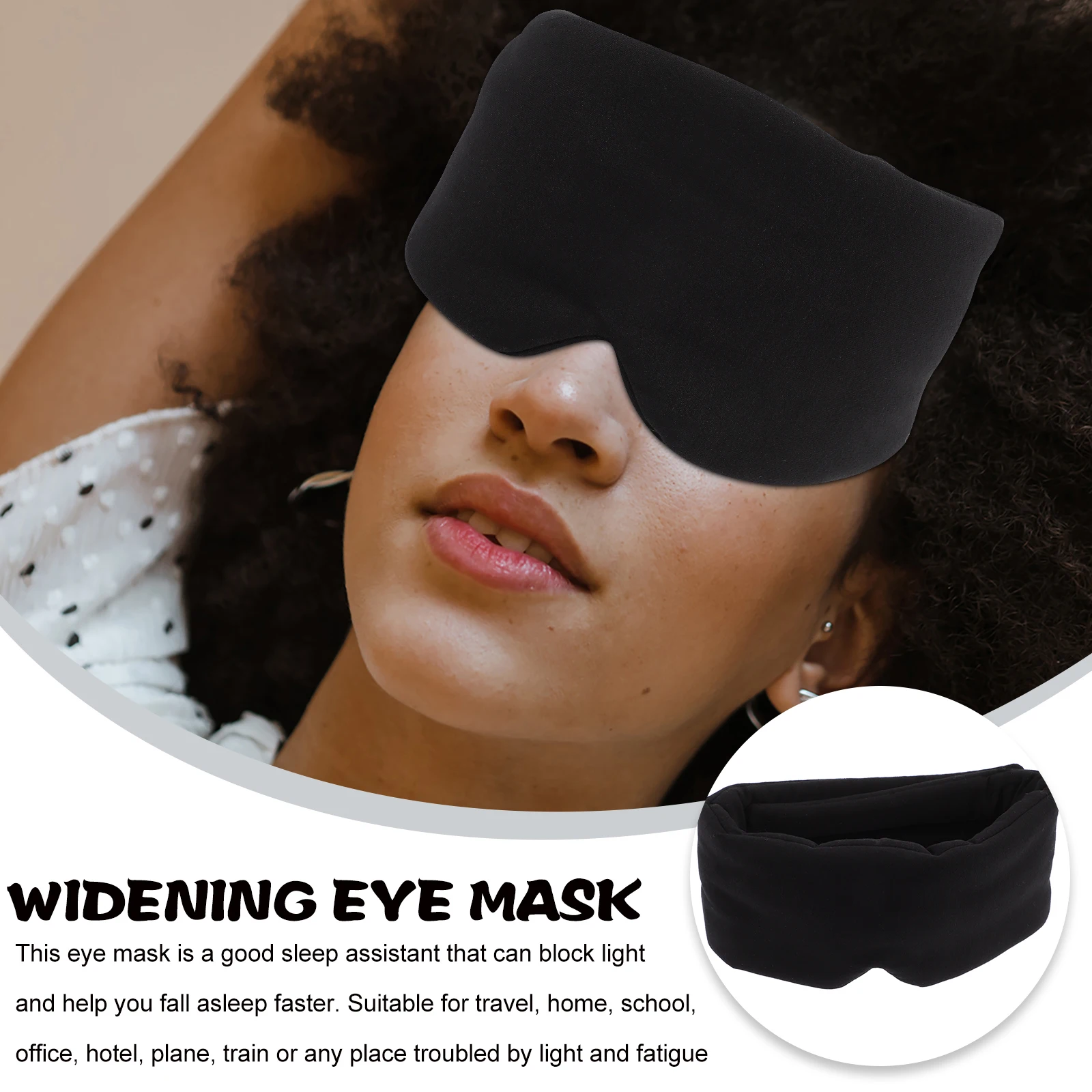 

Маска для сна, затемняющая регулируемая удобная крышка для мужчин и женщин, дорожная маска для сна для сна