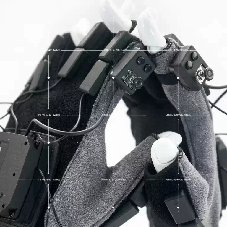 VR Gesture Recognition Gloves Lightweight Multi Device Compatible for VRChat Virtual Streamer