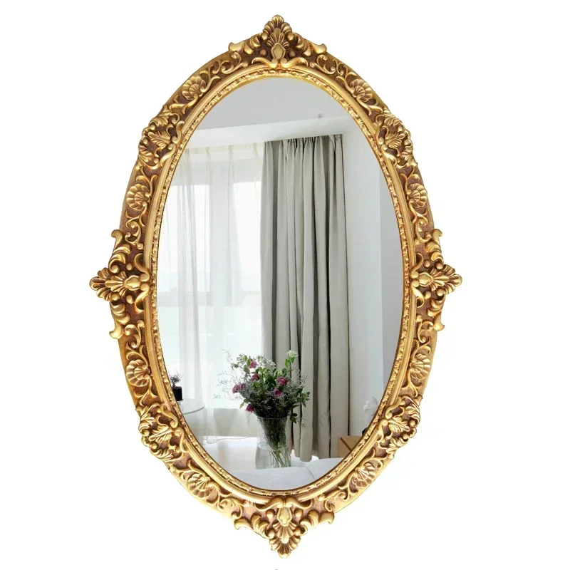 Nordic Macrame Vanity Mirror Vintage Aesthetic Decorative Mirror Makeup Bathroom Decoration Miroir Rond Home Design Exsuryse