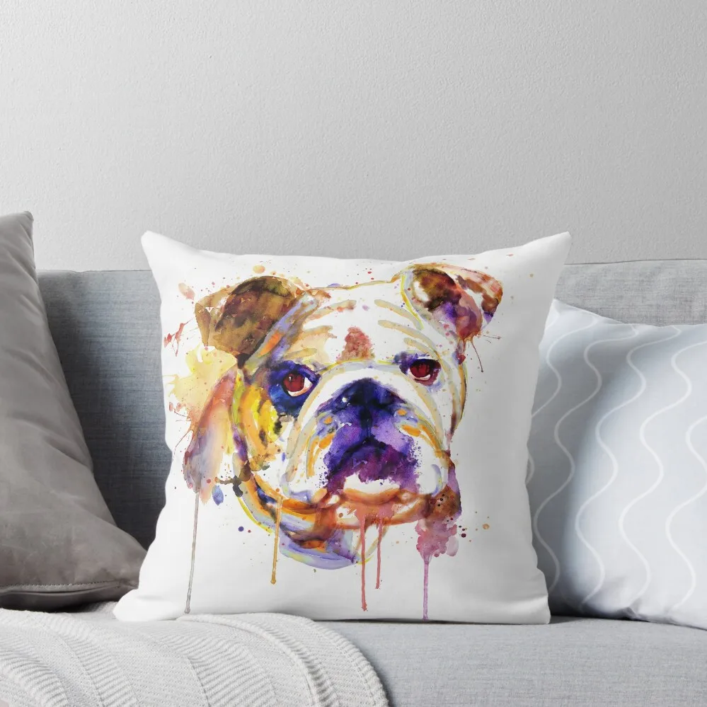 

English Bulldog Head Throw Pillow pillows decor home luxury sofa pillows Decorative Cushions pillow