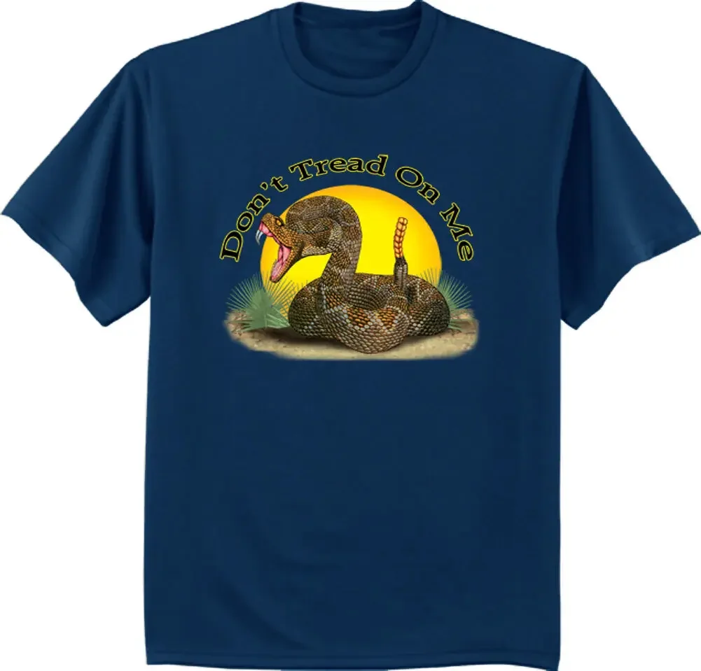 Don't Tread on Me. Unique Rattlesnake American Patriot T-Shirt. Summer Cotton Short Sleeve O-Neck Mens T Shirt New S-3XL