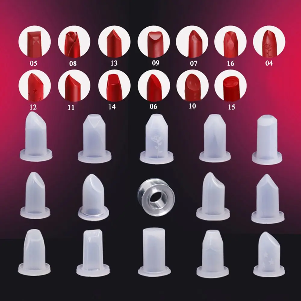 12.1mm Ring Holder Silicone Stand Cosmetics Bracket Lipstick Mould Lip Makeup Tools Tube Lip Balm Mold