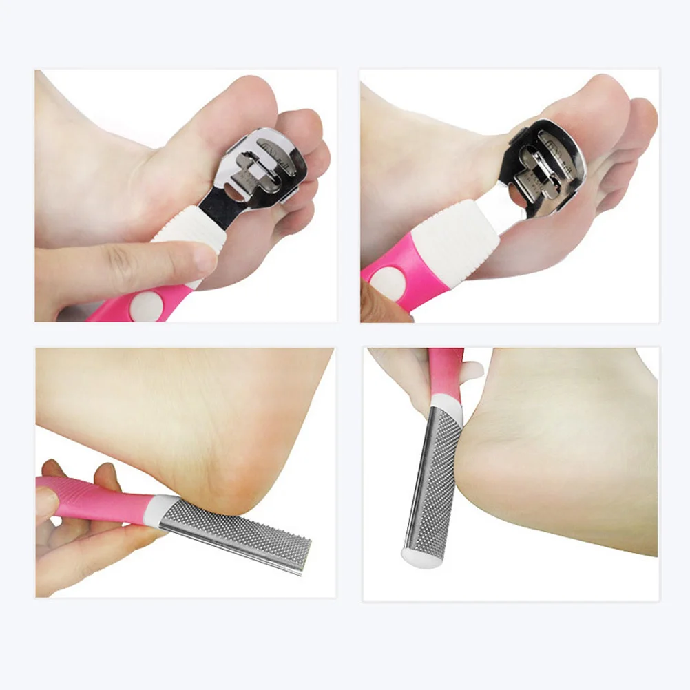 1 set 1 Set Foot File Pedicure Tools Dead Skin Remover Callus Corn Hard Skin Nail Care Kit Manicure Pedicure Set Women Men Pink