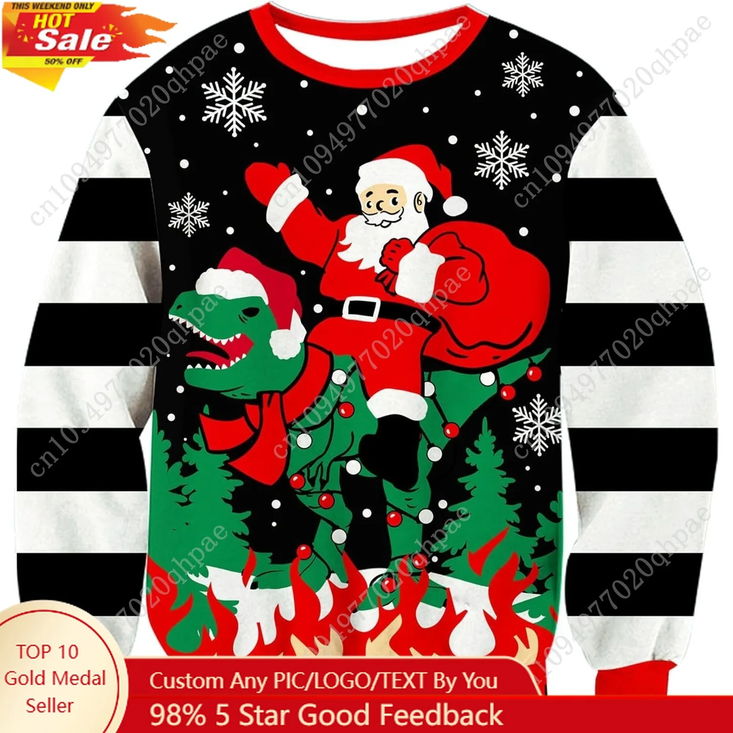 TUONROAD 7-14 سنة الفتيان والفتيات سترة عيد الميلاد القبيحة ثلاثية الأبعاد مطبوعة عطلة الشيطان كلوز البلوز للأطفال بلوزات #1