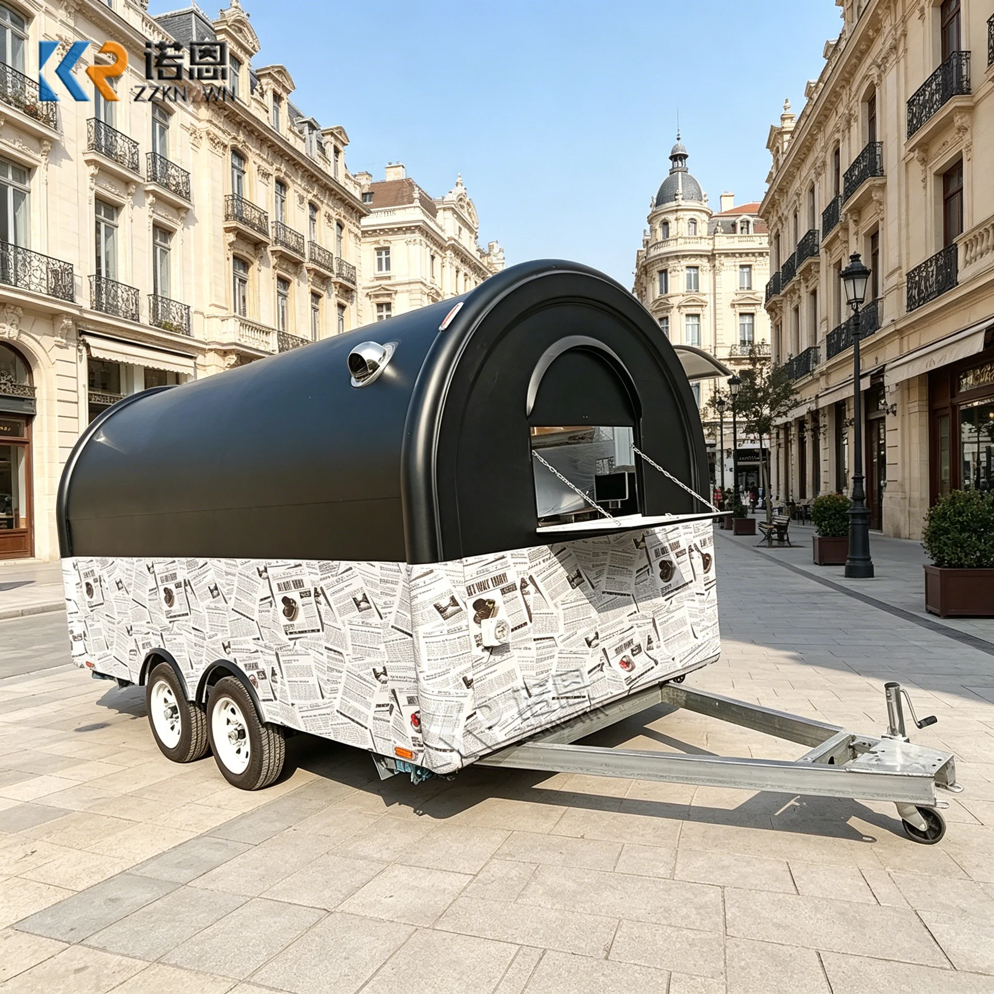 Remolque Pequeño para Venta de Comida al Aire Libre, Puesto Móvil de Tacos y Perritos Calientes, Quiosco de Comida, Carritos de Comida en Venta