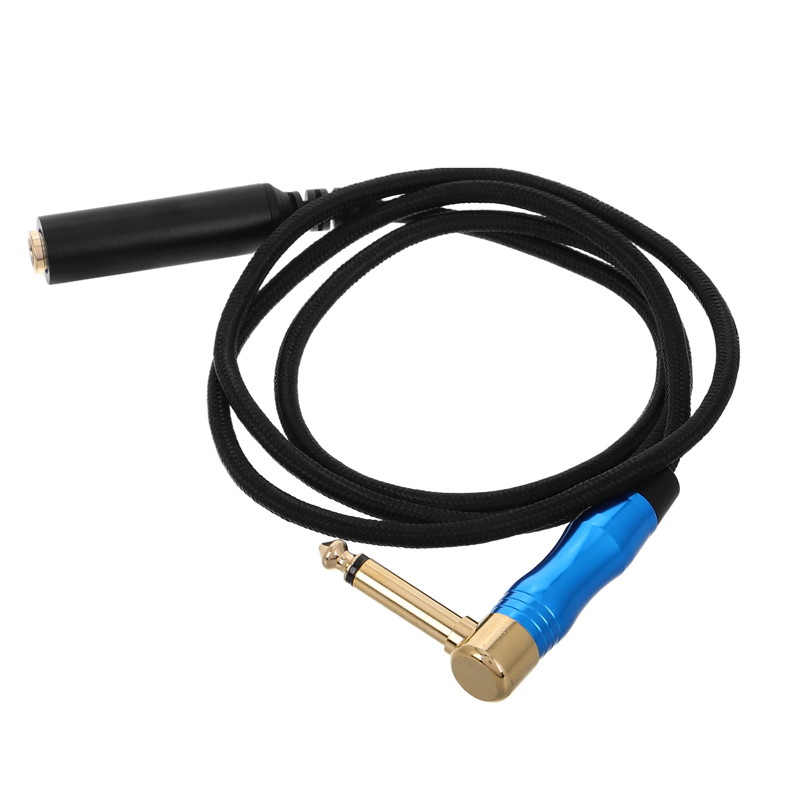

1M Audio Extension Cable 6.35mm Male to Female Connector Right Angle Design Stereo Jack Adapter Audio Cable