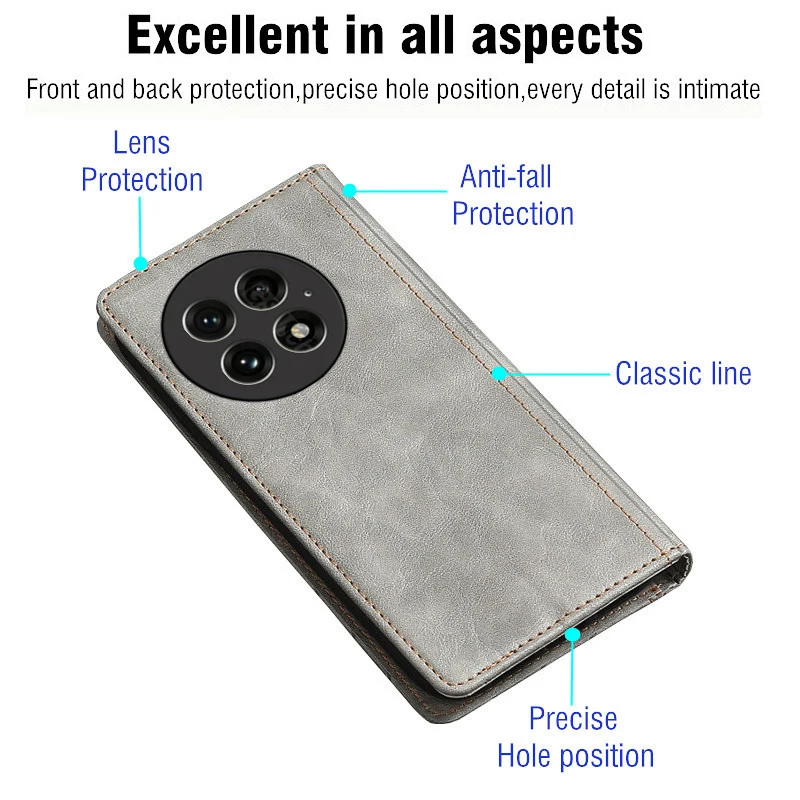 OnePlus 13 13T 13R 13S Flip Case For OnePlus 13 Cover Etui OnePlus 13R Phone Leather Coque One Plus 13 5G 13T 13S 5G Oneplus13