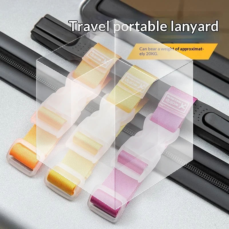 Adjustable Nylon Luggage Hanging Straps Reusable One Size Fits Most Baggage Security Belt for Holiday Travel Luggage