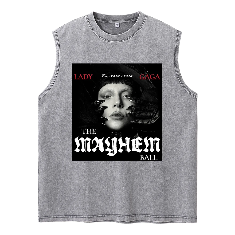 100% Cotton Vintage Washed Lady Gaga The Mayhem Ball Tour 2025