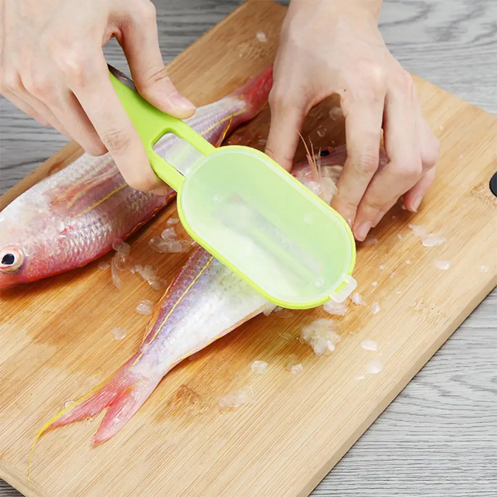 Multifunctional Fish Scale Planer Stainless Steel Fishing Knife Fish Cleaning Tools Scaler Scraper  Kitchen Cooking Accessories