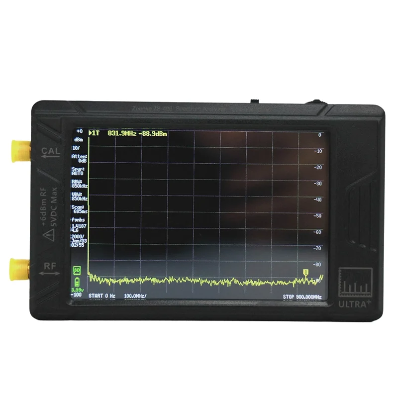 

A88E-900Mhz-5.4Ghz Handheld Spectrum Analyzer For Tinysa ULTRA PLUS 4" Display Battery 5000Mah 900Mhz-5.4Ghz