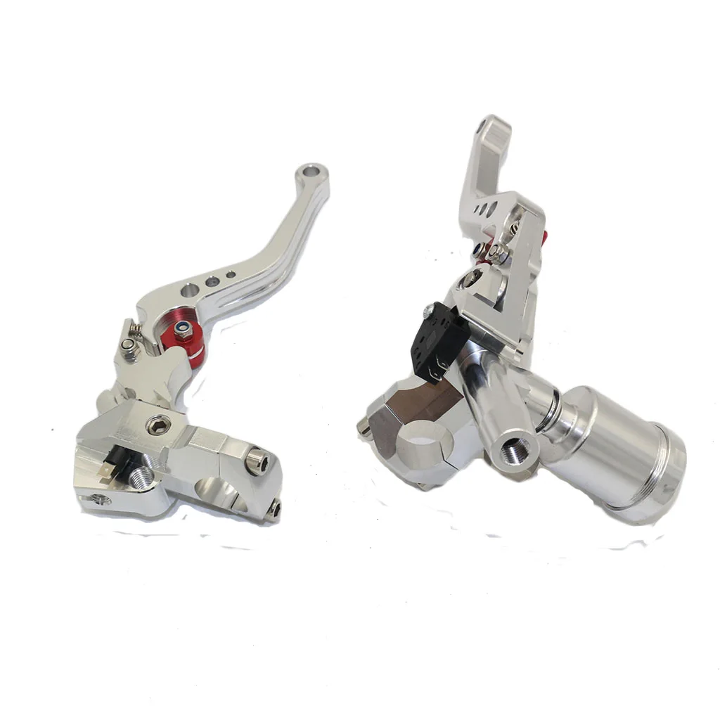 

USERX Universal Motorcycle 7/8" Brake Clutch Pump Master Cylinder Kit Reservoir Levers CNC Honda