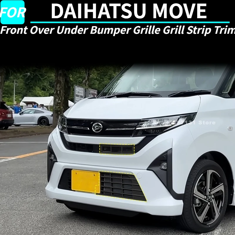 Front Over Under Bumper Grille Grill Strip Trim Cover for DAIHATSU MOVE Exterior Accessories 2025 for Right Hand Drive