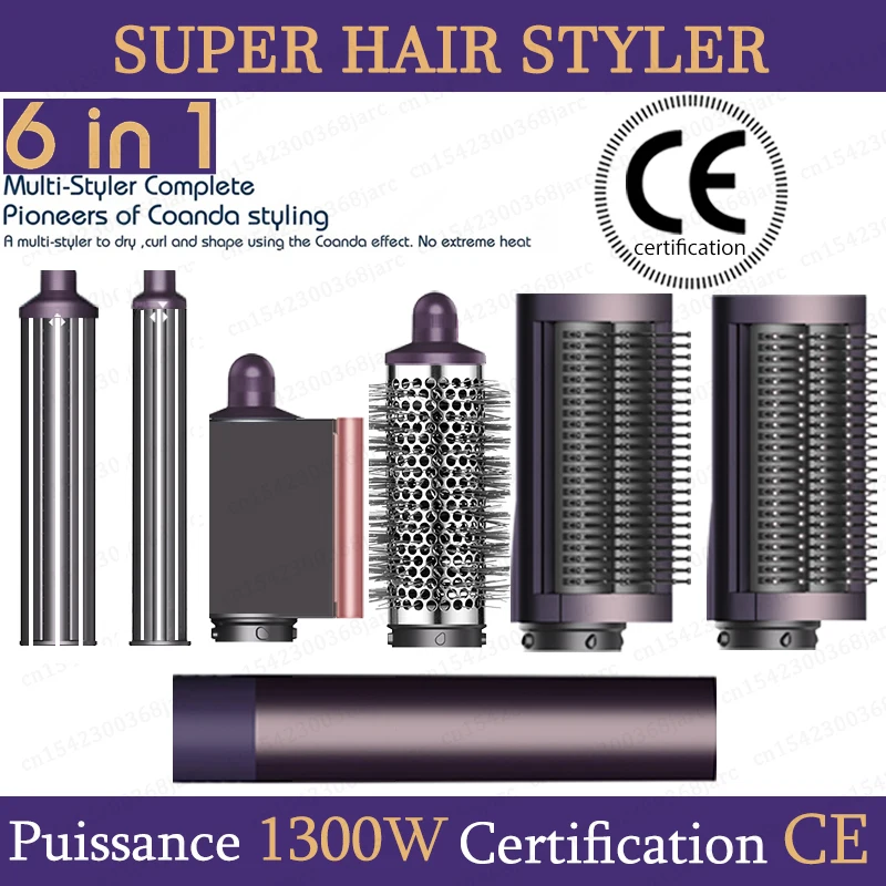 SenCiciMen X9 Multi Hair Styler Curling Iron Hair Hot Air Brush Curling Barrel Hair Dryer Salon Professional Curly Hair Styler