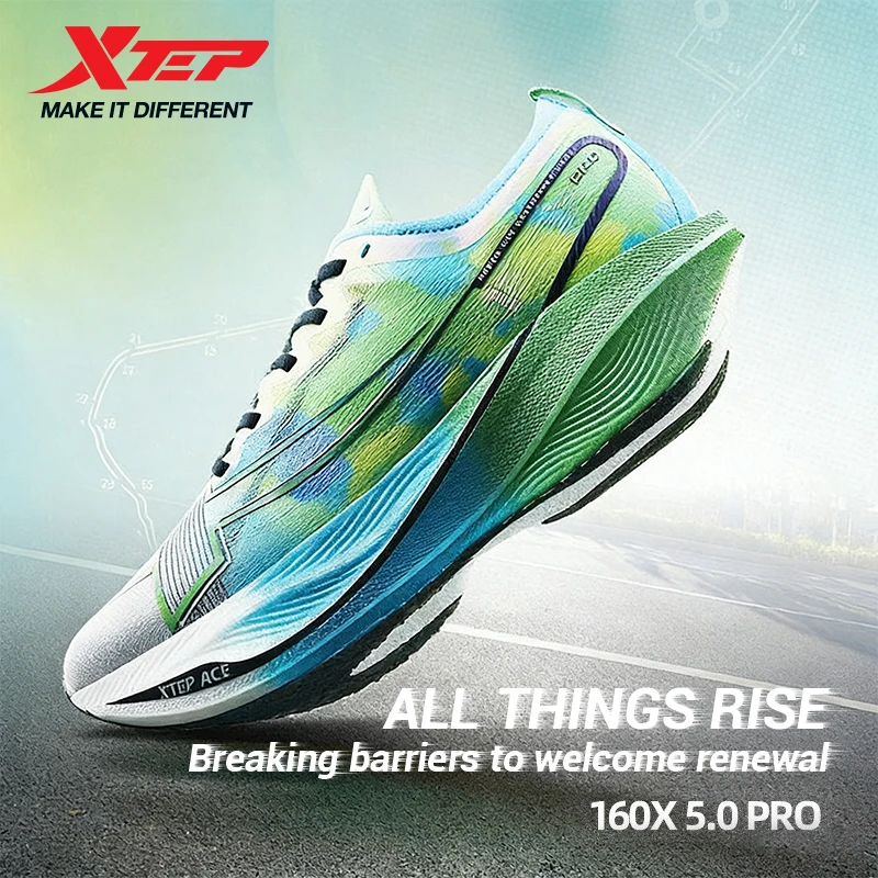 Xtep 160X 5.0PRO Champion Version Marathon Carbon Plate Sports Shoes Running Shoes For Women  Running Shoes PB Boot 977318110060