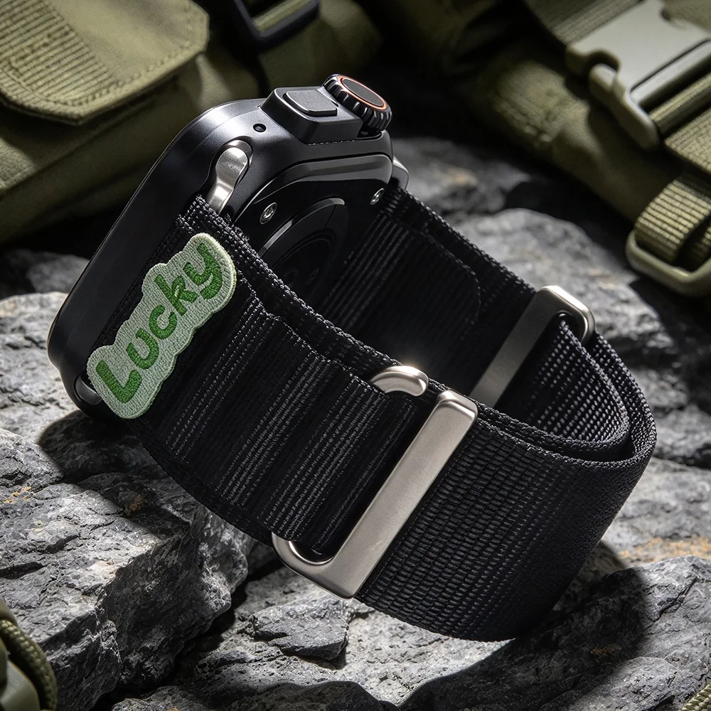 Lucky Mountain Loop Style Band for Apple Watch Series 49mm 46mm 45mm 44mm Nylon Strap iWatch Ultra SE 11 10 9 8 7 6 5 4 3