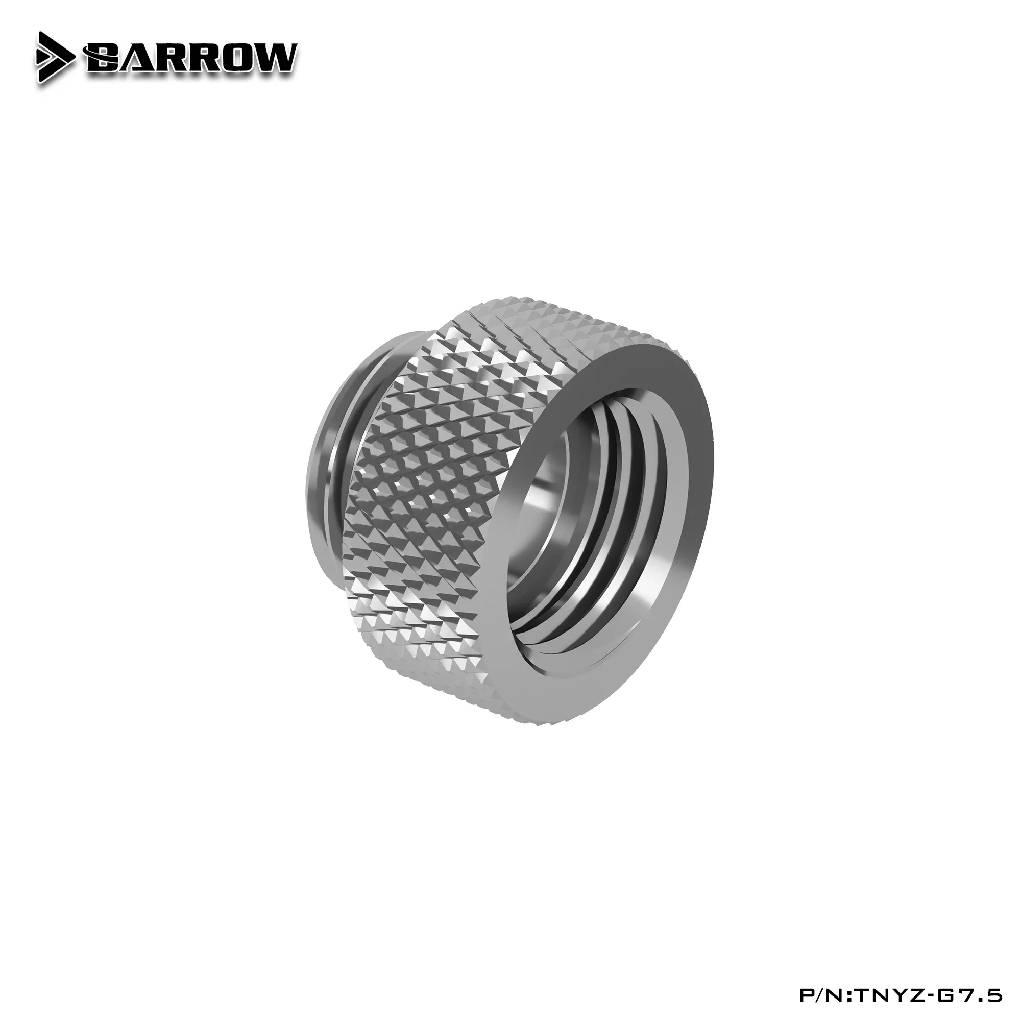 BARROW S-versie, metalen fitting, computerconnector, geschikt voor waterkoelsystemen, verlengstuk, 45-90 graden hoek, kabeladapter.