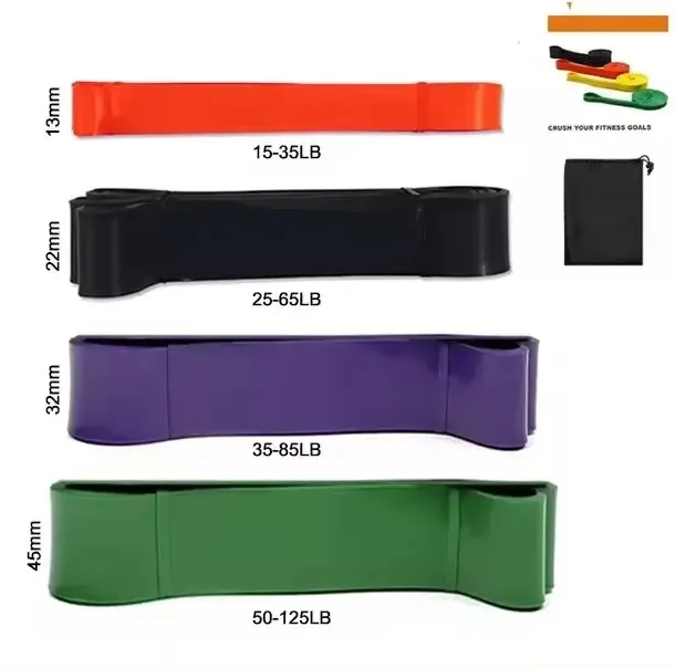 Resistance Band Heavy Duty Latex Sports Elastic Belt Pull Up Assist Bands For Pilates Workout Out Fitness Shape Body Home Gym