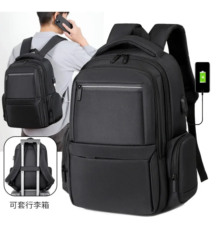 Sleek Commuter Business Backpack With Multi-Functional Storage For College Students