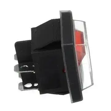 10pcs 220V16A 20A 125V ON/OFF Red Spare Waterproof Switch For Industrial Vacuum Suction Machines Push Button Rocker Switch