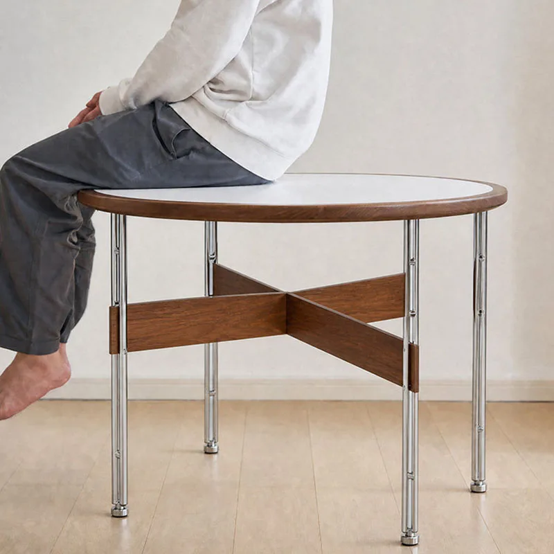 Table à manger ronde design, style nordique moderne, pour cuisine, restaurant, coin repas, table de réception de luxe, mobilier de salon, meubles pour la maison