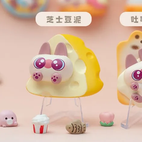 سيام القط الفول لصق الذواقة سلسلة الثلاجة ملصق راتينج لطيف براعة عالية الجودة صندوق أعمى الديكور لعبة الهدايا #2