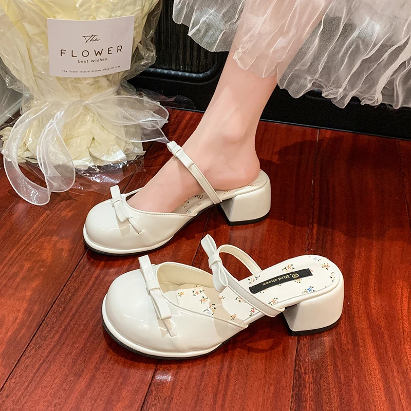 Sandal Busur Mary Jane Baotou - Women'S Accessories Trends 2025 ulasan dan harga