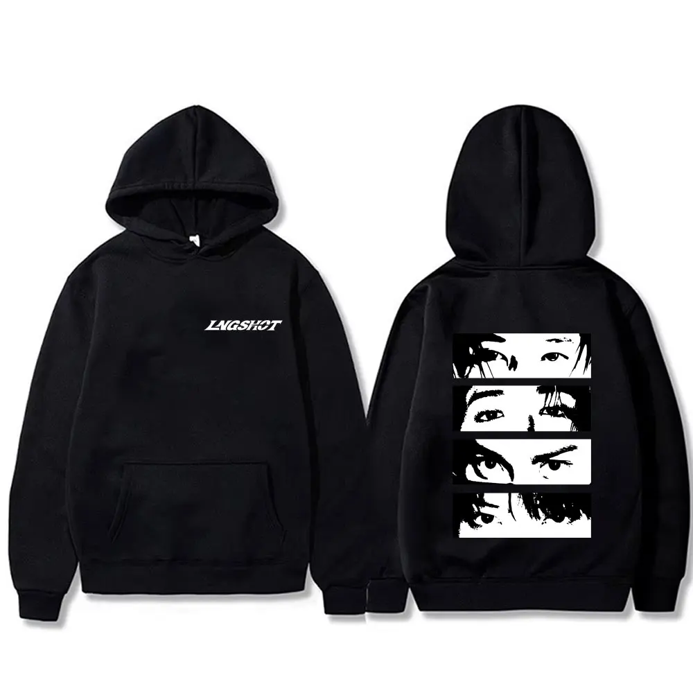 

Korean Band Lngshot Eyes Graphic Hoodie Men Women Kpop Fashion Trend Streetwear Male Vintage Casual Oversized Hooded Sweatshirt