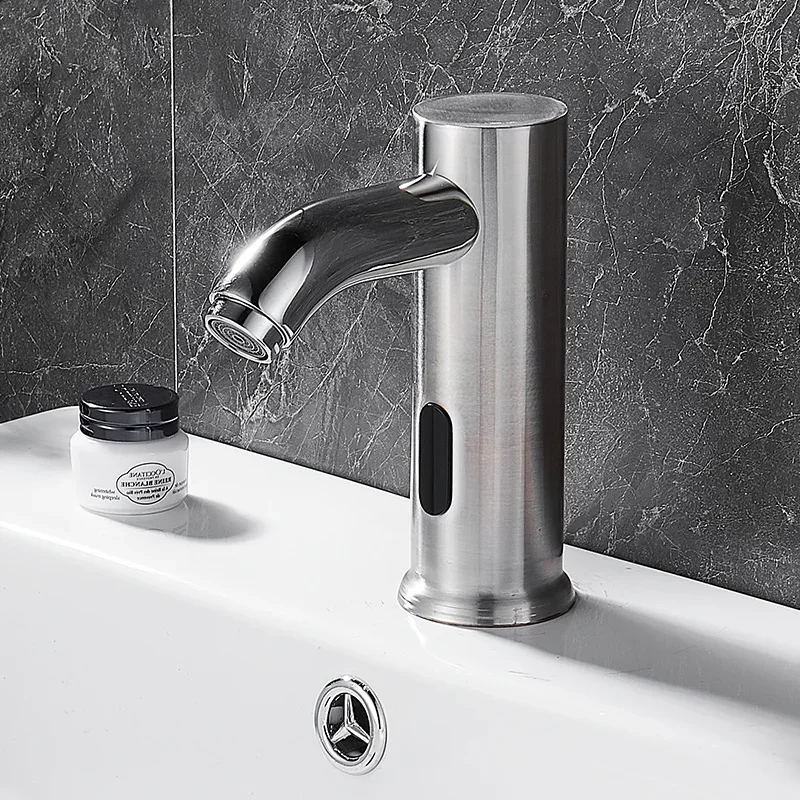 220V stainless steel sensing faucet fully automatic infrared intelligent single cold and hot sensing household