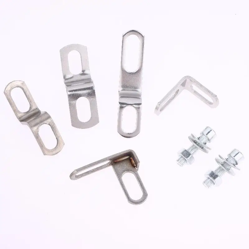 1/2/3Pcs Z/L-Shaped Motorcycle Modification Exhausts Pipe Clamps Motorcycle Exhaust Pipe Bracket Stainless Steel Fixed Bracket