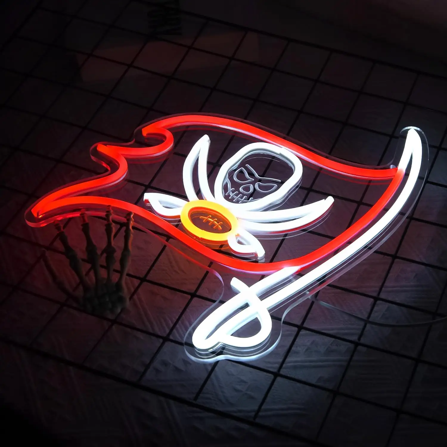 Football Neon Sign USB Dimmable LED Neon Light for Man Cave Bedroom Club Bar Party Home Decoration Birthday Gift Night Light