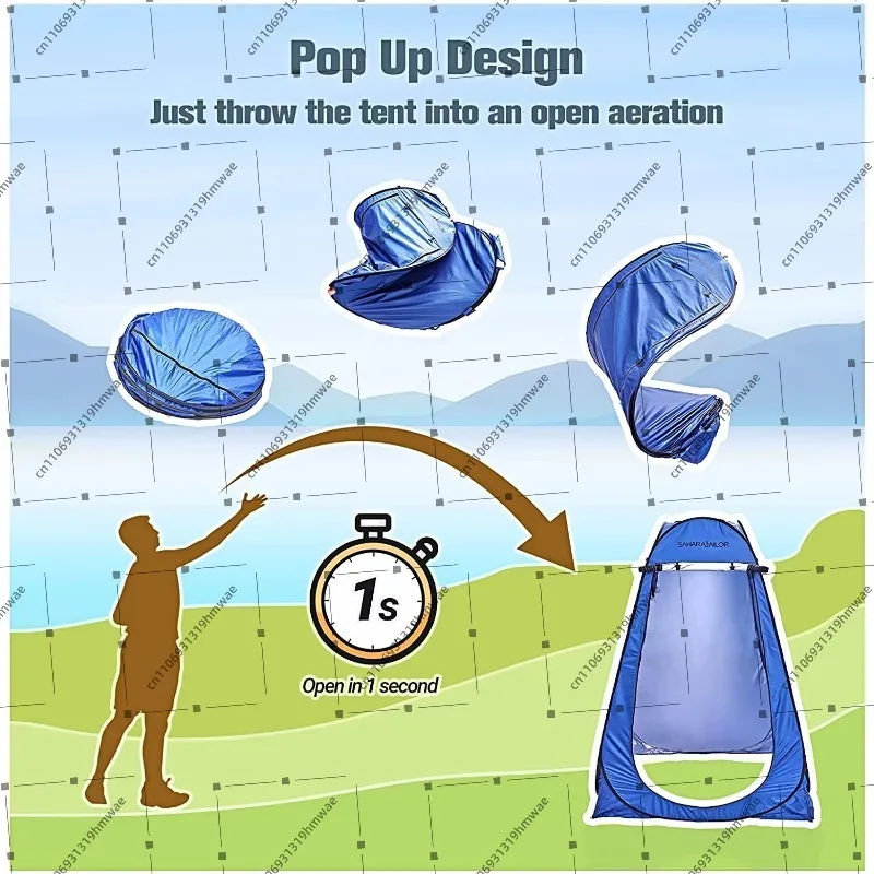 Tenda da doccia esterna portatile da marinaio Accessori da campeggio Tenda da privacy Spogliatoio simile al bagno di famiglia Design pop-up da campeggio