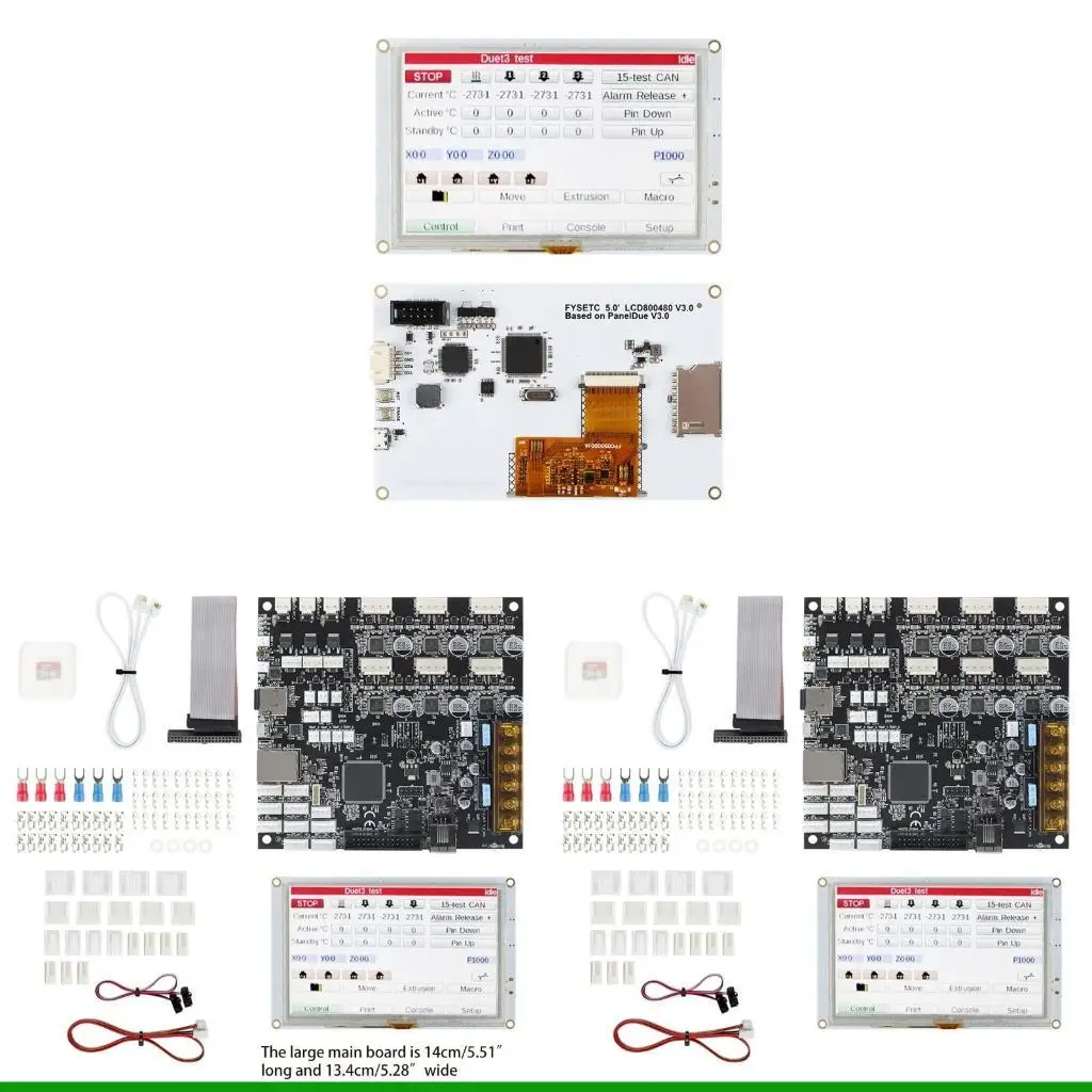 

U55C for 3D Printer Machine Clone 3 6HC Motherboard +5i Color for Touch Scre