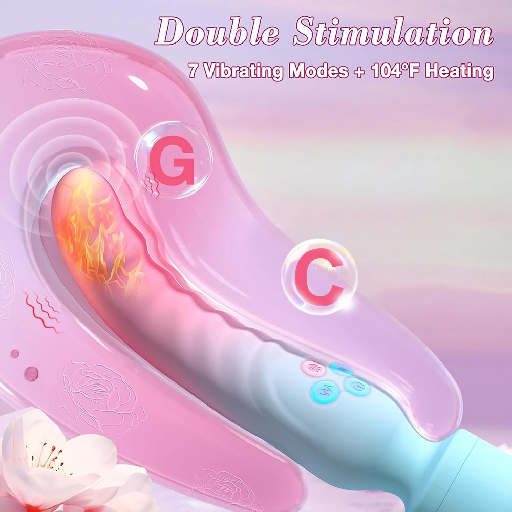 Powerful Vibrator Dildos for Women G Spot Clitoris Stimulator 10 Modes Vagina Nipple Massage Wand Dildo Sex Toy for Adult