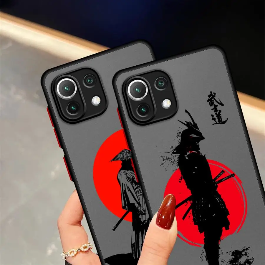 غطاء خلفي للهاتف لهاتف Xiaomi Mi 11T Pro 11 Lite فنون الساموراي القتالية اليابانية